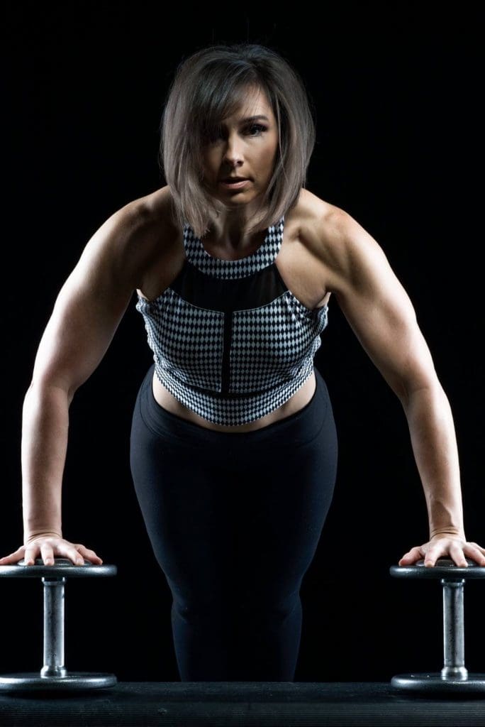Heather Kobus | Personal Trainer | Athlete's Arena Plank on dumb bells
